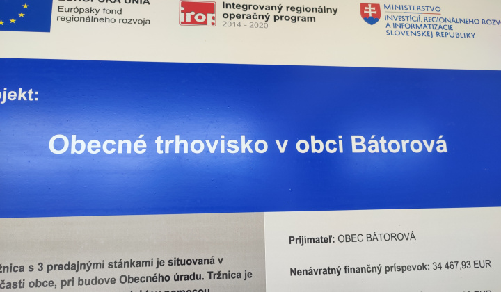 Obecné trhovisko v obci Bátorová 2023